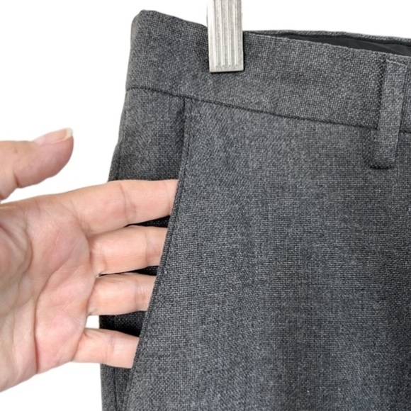 Zara Gray Cuffed Trouser Pant. Size 32 - Picture 4 of 9